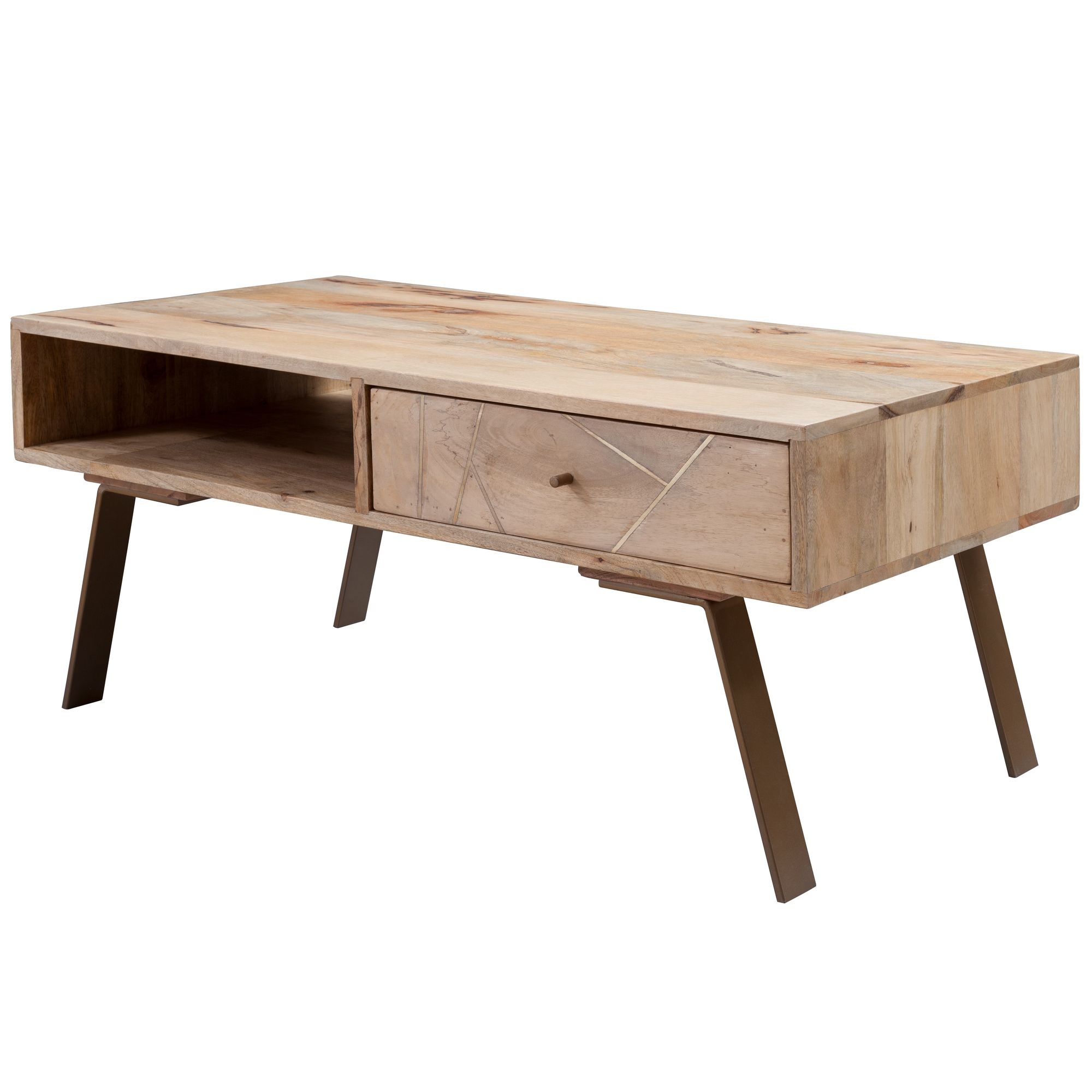 Salontafel SIKAR bruin mangohout 95x50 cm