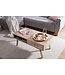 Wohnling salontafel SIKAR 95x42x50cm Mango massief hout / metalen salontafel | Design salontafel met lade | Kamertafel landhuis bruin | Design houten salontafel massief | Tafel woonkamer