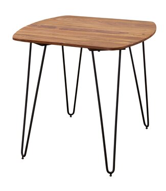 Wohnling Eettafel KELA sheeshamhout bruin 80x80 cm