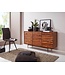 Wohnling WOONEND  dressoir WL5.635 Sheesham massief hout 150x81x41 cm rustieke ladekast | Design dressoir groot | Hoge ladekast met 3 deuren massief hout | Vloerkast Woonkamer Modern