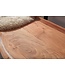 Wohnling Eetkamerbank GAYA 160x83,5x60 cm Acacia Massiefhout Bank met Boomrand, Zitbank Houten bank met rugleuning, Keukenbank Eetbank Hout Landhuisstijl, Boomstam Keukenzitbank 3 Zits Massief