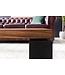 Wohnling Salontafel WL5.650 Sheesham Massief houten salontafel 115x35x60 cm met metalen frame | Salontafel rechthoekig massief hout bruin | Houten tafel modern | Woonkamer met tafel