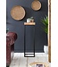 Wohnling bijzettafel 30 x 97 x 30 cm WL5.658 Acacia metalen bijzettafel hoog | Kleine salontafel in industriële stijl | Houten tafel met metalen poten | Abstelltisch Blumentisch Natuurlijk hout Dekotisch