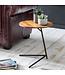 Wohnling bijzettafel WL5.657 40x46x40cm WL5.657 Metalen salontafel van metaal van Sheesham | Industriële stijl Echte houten tafels Woonkamer | Houten tafel Banktafel Metalen poten | Anstellisch Dekotisch Rosewood