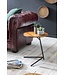 Wohnling bijzettafel WL5.657 40x46x40cm WL5.657 Metalen salontafel van metaal van Sheesham | Industriële stijl Echte houten tafels Woonkamer | Houten tafel Banktafel Metalen poten | Anstellisch Dekotisch Rosewood