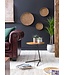 Wohnling bijzettafel WL5.657 40x46x40cm WL5.657 Metalen salontafel van metaal van Sheesham | Industriële stijl Echte houten tafels Woonkamer | Houten tafel Banktafel Metalen poten | Anstellisch Dekotisch Rosewood