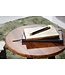 Wohnling tafel 35 x 45 x 35 cm hout WL5.664 Sheesham metaallijst | Industriele stijl Echte houten kruk Woonkamer | Houten tafel Banktafel Metalen poten | Anstellisch Dekotisch Rosewood