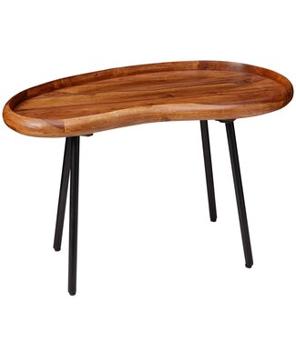 Wohnling Salontafel sheeshamhout niervorm 71 cm breed WL5.670