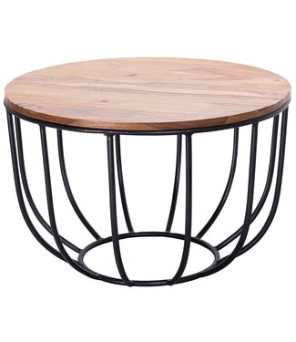 Wohnling Salontafel KOFFIETAFEL sheesham 60 cm - WL5.677