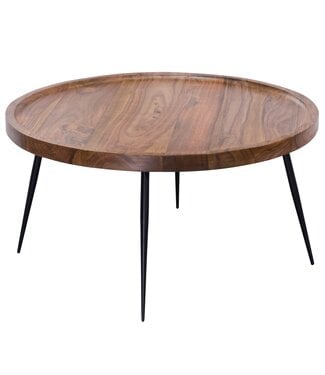 Wohnling Salontafel bruin sheesham 75 cm breed - WL5.678