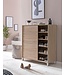 Wohnling Schoenenkast WL5.713 Hout Sonoma 100x108x37,5 cm Hoge Plank, Design Schoenrek Groot 20 Paar Schoenen Schoenenrek Hal, Schoenopberger Ruimtebesparend, Schoenenplank Gangmeubel Modern XXL