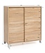 Wohnling Schoenenkast WL5.713 Hout Sonoma 100x108x37,5 cm Hoge Plank, Design Schoenrek Groot 20 Paar Schoenen Schoenenrek Hal, Schoenopberger Ruimtebesparend, Schoenenplank Gangmeubel Modern XXL