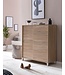 Wohnling Schoenenkast WL5.713 Hout Sonoma 100x108x37,5 cm Hoge Plank, Design Schoenrek Groot 20 Paar Schoenen Schoenenrek Hal, Schoenopberger Ruimtebesparend, Schoenenplank Gangmeubel Modern XXL