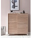 Wohnling Schoenenkast WL5.713 Hout Sonoma 100x108x37,5 cm Hoge Plank, Design Schoenrek Groot 20 Paar Schoenen Schoenenrek Hal, Schoenopberger Ruimtebesparend, Schoenenplank Gangmeubel Modern XXL