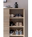 Wohnling Schoenenkast WL5.713 Hout Sonoma 100x108x37,5 cm Hoge Plank, Design Schoenrek Groot 20 Paar Schoenen Schoenenrek Hal, Schoenopberger Ruimtebesparend, Schoenenplank Gangmeubel Modern XXL
