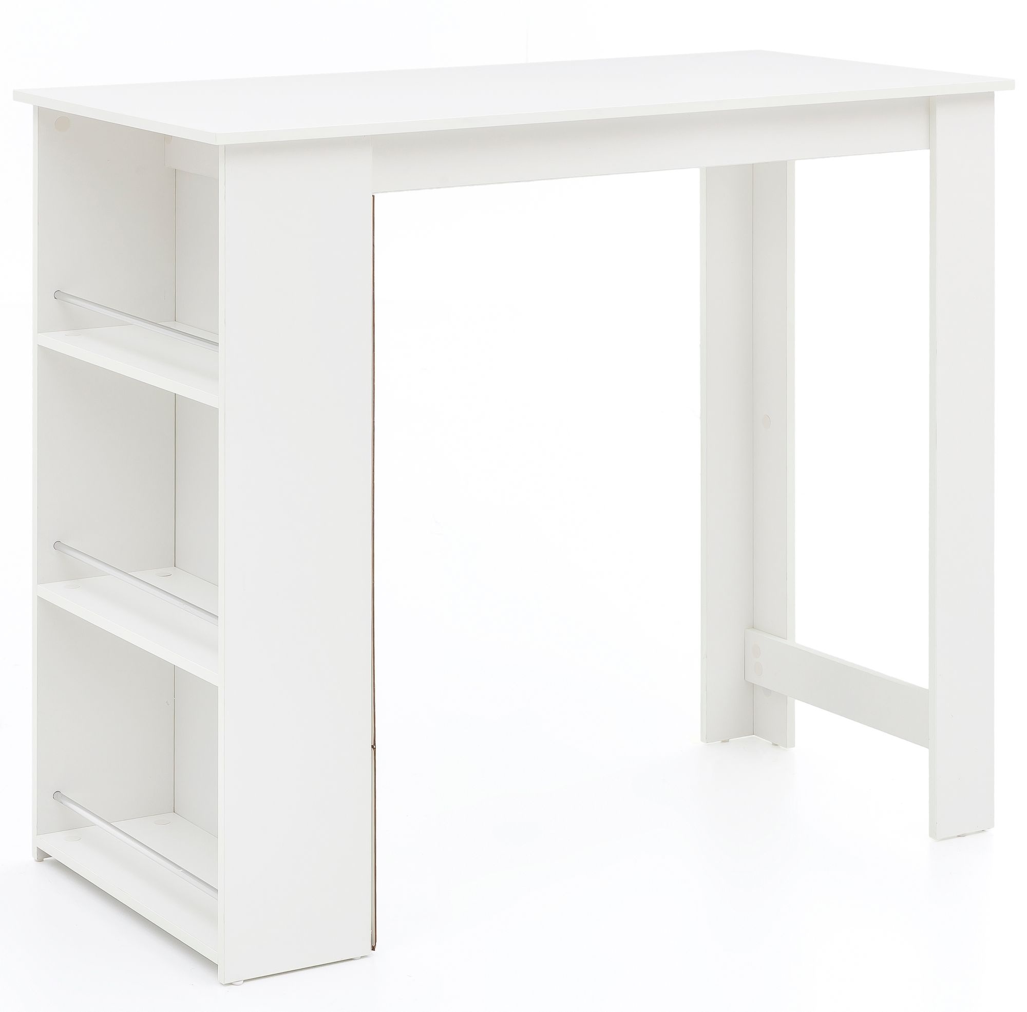 Bartafel wit 120 cm breed