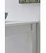 Wohnling Bartafel WL5.732 Wit 120 x 107,5 x 60 cm Staande tafel Hout Keukenbartafel, Bartafel met geïntegreerd rek, Bar-Bistrotafel Keuken Rechthoekig, Party-toonbank Houten tafel, Wandtafel Minibar