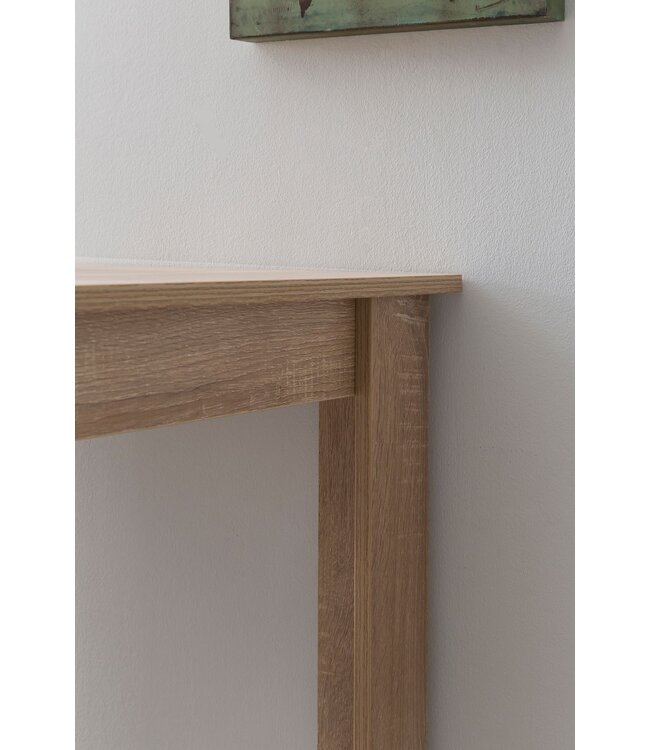 Wohnling Bartafel Sonoma 120x107,5x60 cm Staande tafel Hout Keukenbartafel, Bartafel met geïntegreerd rek, Bar-bistrotafel, Party-balie