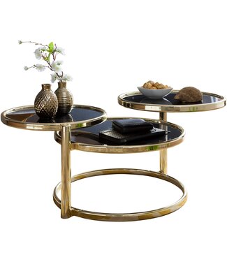 Wohnling Salontafel SUSI zwart 58 cm breed - WL5.767