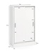 Wohnling archiefkast WL5.817 hout 60 x 107,5 x 28,5 cm wit | Multifunctionele kast ontwerpen | Kantoor kast Modern | Ladenkast Halmeubels | Dressoir op de gang Kleine opbergkast