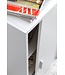 Wohnling archiefkast WL5.817 hout 60 x 107,5 x 28,5 cm wit | Multifunctionele kast ontwerpen | Kantoor kast Modern | Ladenkast Halmeubels | Dressoir op de gang Kleine opbergkast