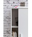 Wohnling archiefkast WL5.817 hout 60 x 107,5 x 28,5 cm wit | Multifunctionele kast ontwerpen | Kantoor kast Modern | Ladenkast Halmeubels | Dressoir op de gang Kleine opbergkast