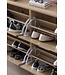 Wohnling WL5.828 Modern 120 x 81 x 24 cm Houten schoenenrek Sonoma 4 vakken | Schoenenkast bovenkast met plank | Ontwerp schoenkantelaar schoenenopslag Gangkist voor schoenen hoog