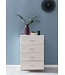 Wohnling Design dressoir WL5.864 Wit Hoogglans 60x90x30 cm Dressoir Hout Modern | Smalle laden ladekast Eetkamer | Kleine kast voor alle doeleinden. Linnen slaapkamer op de borst