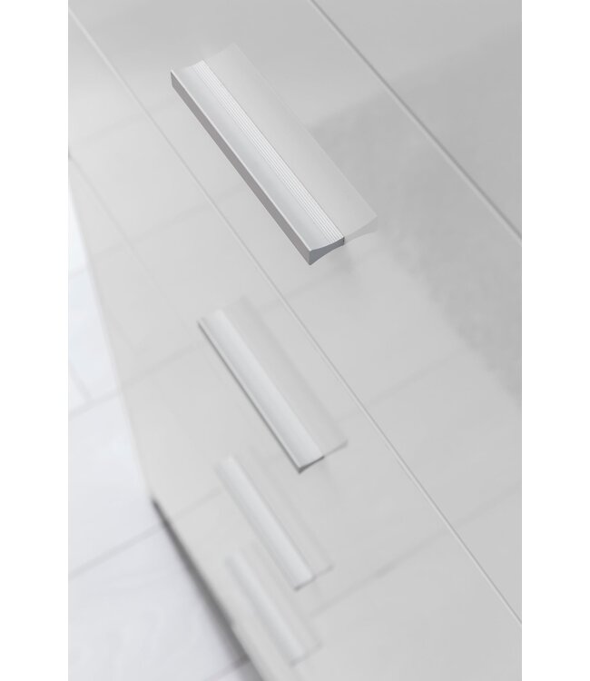 Wohnling Design dressoir WL5.864 Wit Hoogglans 60x90x30 cm Dressoir Hout Modern | Smalle laden ladekast Eetkamer | Kleine kast voor alle doeleinden. Linnen slaapkamer op de borst