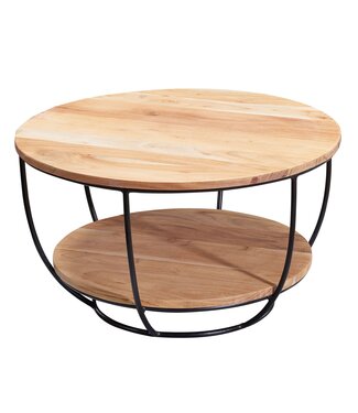 Wohnling Salontafel acaciahout bruin 60 cm Bruin - WL5.957