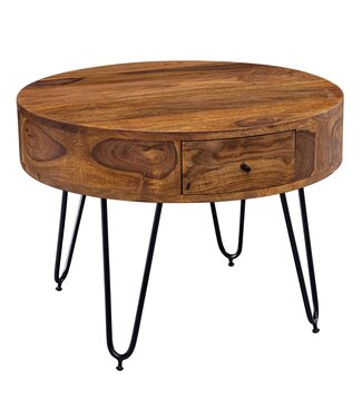 Wohnling Salontafel sheeshamhout bruin 60 cm - WL5.958