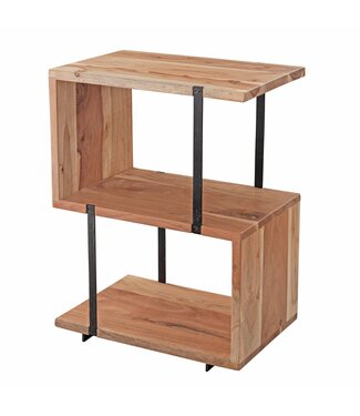 Wohnling Bijzettafel S-vorm acaciahout 45 cm - WL5.971
