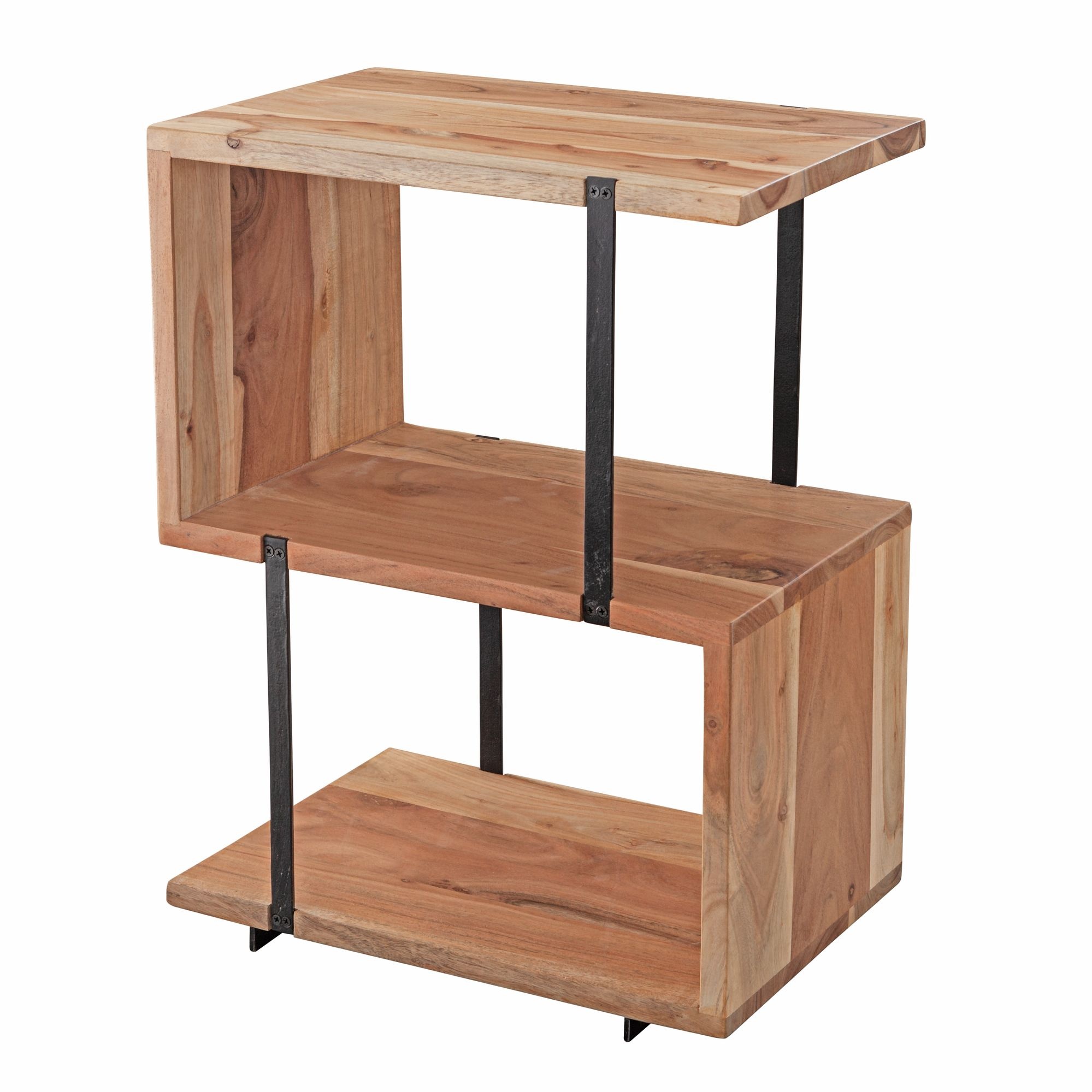 Bijzettafel S-vorm acaciahout 45 cm
