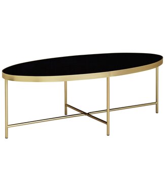Wohnling Salontafel glas zwart 110 cm - WL5.993