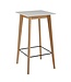 Wohnling tafel 60x110x60 cm wit vierkant | Bartafel voor 4 personen | Moderne tafel voor bar | Design partytafel hout | Scandinavisch eiken hoge tafel