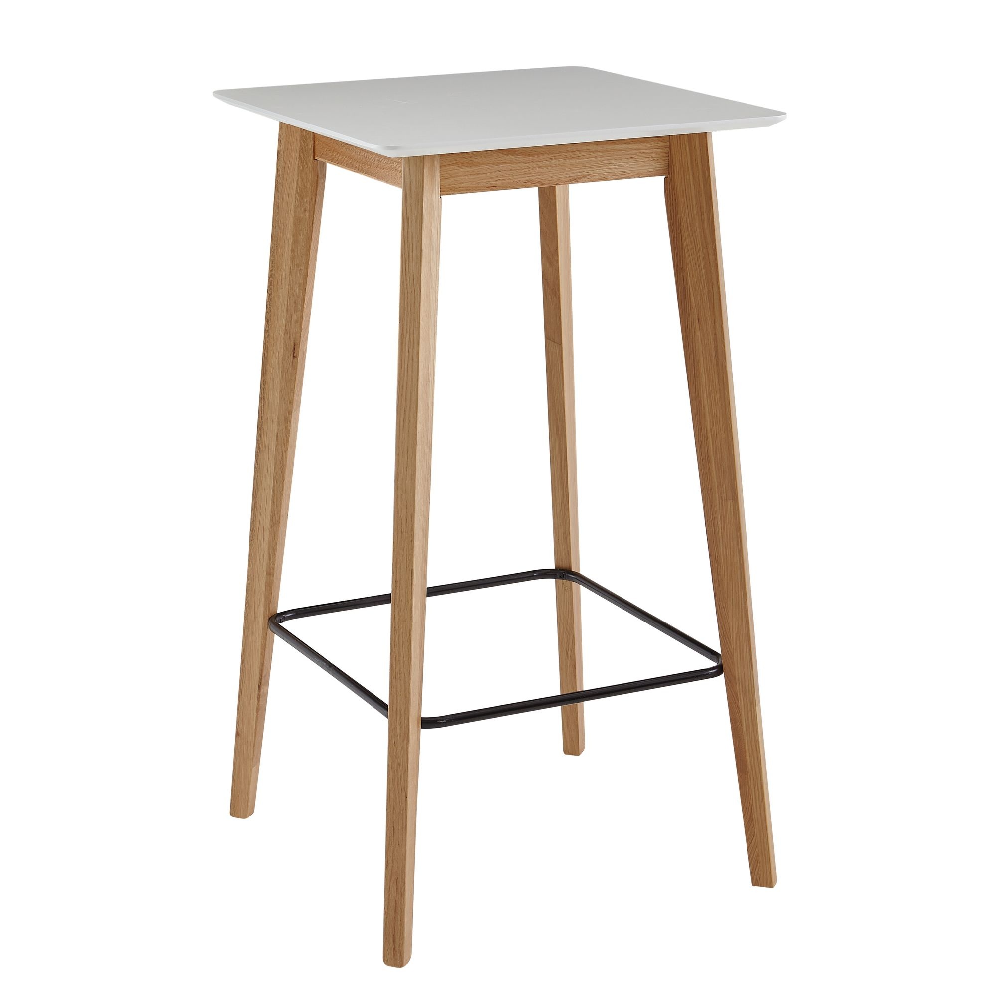 Bartafel hout wit 60 cm