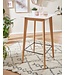 Wohnling tafel 60x110x60 cm wit vierkant | Bartafel voor 4 personen | Moderne tafel voor bar | Design partytafel hout | Scandinavisch eiken hoge tafel