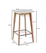 Wohnling tafel 60x110x60 cm wit vierkant | Bartafel voor 4 personen | Moderne tafel voor bar | Design partytafel hout | Scandinavisch eiken hoge tafel