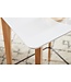 Wohnling tafel 60x110x60 cm wit vierkant | Bartafel voor 4 personen | Moderne tafel voor bar | Design partytafel hout | Scandinavisch eiken hoge tafel