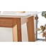 Wohnling tafel 60x110x60 cm wit vierkant | Bartafel voor 4 personen | Moderne tafel voor bar | Design partytafel hout | Scandinavisch eiken hoge tafel