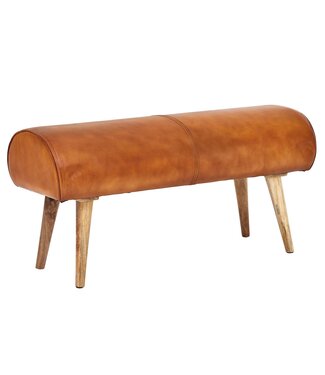 Wohnling Bank leer bruin 100 cm breed - WL6.086