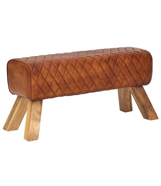 Wohnling Bank echt leer 35x46x89 cm - WL6.089