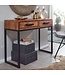 Wohnling console  Sheesham massief hout / metaal 90x76x36 cm hal tafel | Dressoir salontafel smal | Design bureau modern
