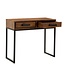 Wohnling console  Sheesham massief hout / metaal 90x76x36 cm hal tafel | Dressoir salontafel smal | Design bureau modern