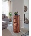 Wohnling design dressoir sheesham massief hout 35x85x35 cm | Kast met 4 lades | Smalle zijkast, massief | Mini dressoir rond