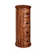 Wohnling design dressoir sheesham massief hout 35x85x35 cm | Kast met 4 lades | Smalle zijkast, massief | Mini dressoir rond