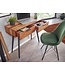 Wohnling Console tafel 90 x 78 x 36 cm Acacia Massief hout / Metaal Console met lades, Klein bureau met metalen poten, Kaptafel Dressoir Modern, Haltafel Massief