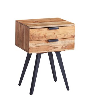 Wohnling Nachtkastje acaciahout 47x65x35 cm - WL6.156