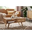 Wohnling salontafel 90x40x45 cm Mango massief houten salontafel rechthoekig | Houten tafel met opbergruimte | Salontafel met lade | Tafel woonkamer solide