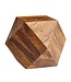 Wohnling Salontafel 57 x 42,5 x 57 cm Sheesham Massief Hout Banktafel Modern, Woonkamertafel in Diamantvorm, Houten Tafel Massief Woonkamer, Echt Houten Tafel